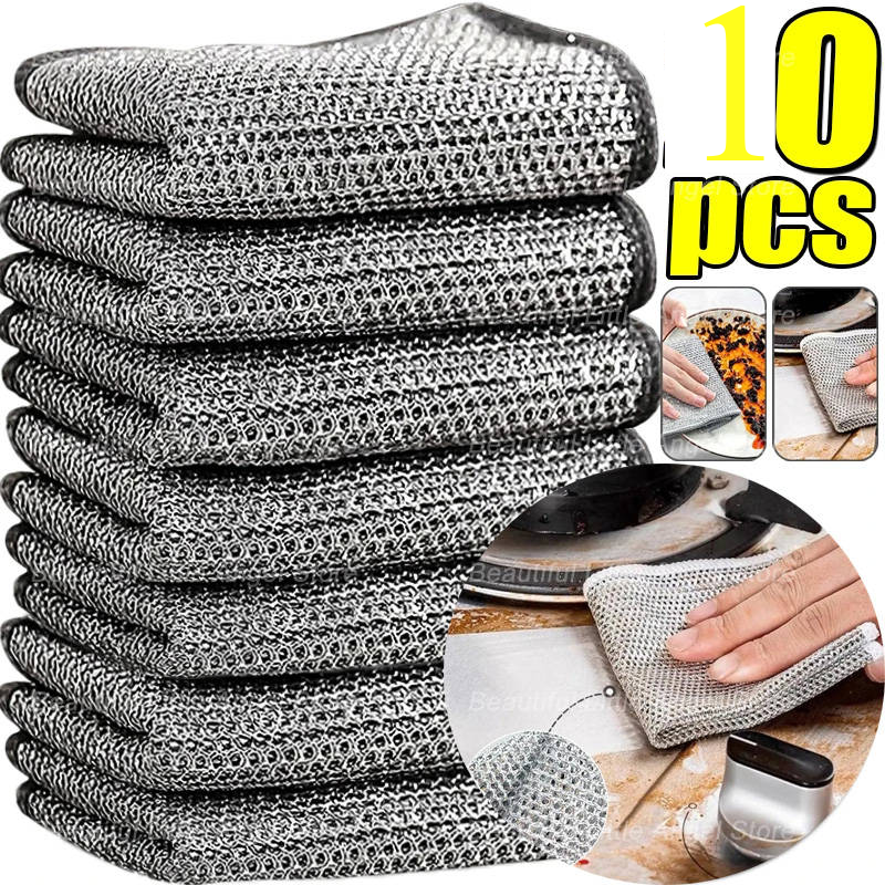 Lot de 10 Chiffons Magiques Anti-Rayures – Pour un Nettoyage Puissant et Sans Rayures
